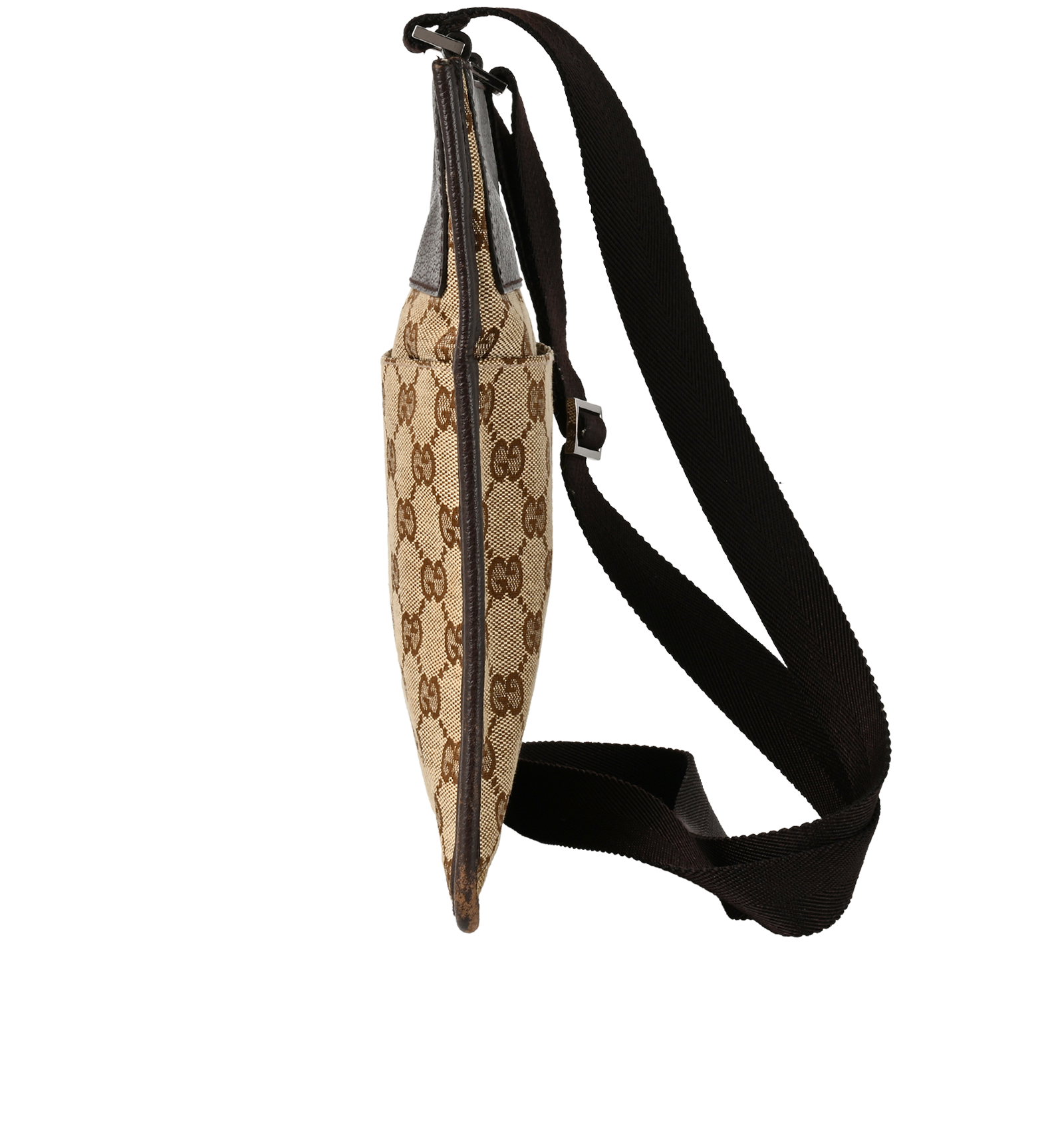 Vintage GG Messenger, &pound;295, Handbags, Beige/Brown, Canvas, Bottom view